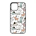 Tündéri rajzolt kutya mintás iPhone 12 Pro Max tok