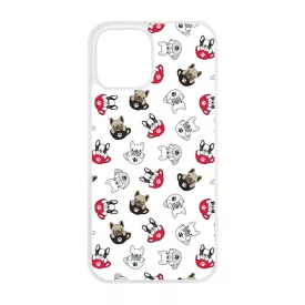 Cuki kávé és kutya mintás iPhone 12 Pro Max tok