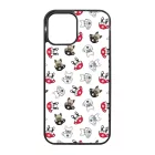 Cuki kávé és kutya mintás iPhone 12 Pro Max tok