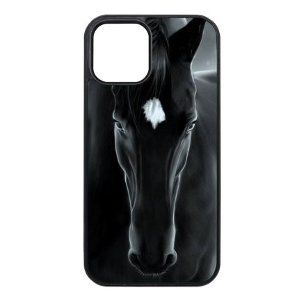 lovas fekete ló iPhone 12 Mini fekete tok
