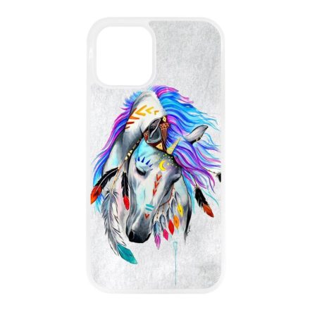 lovas indián ló art művészi native iPhone 12 Mini átlátszó tok