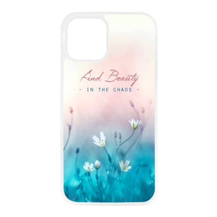 virágos tavaszi art iPhone 12 Mini átlátszó tok