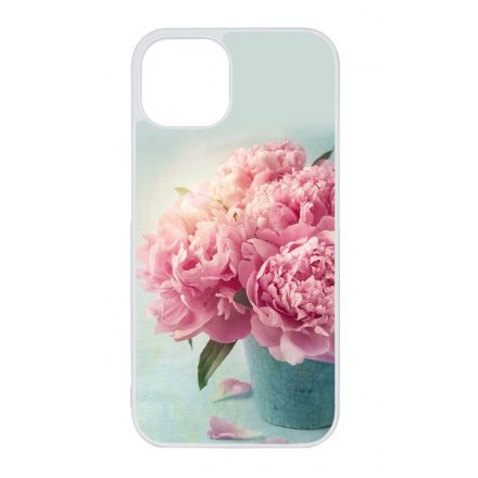 virágos tavaszi vintage rózsaszín rózsás iPhone 13 tok