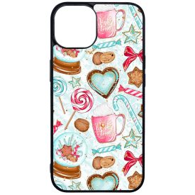 téli karácsonyi csajos mintás iPhone 13 tok