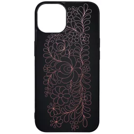 Elegáns Matyó - Rosegold magyar mintás hungarian folk iPhone 13 tok