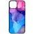 Blue Pink Gradient Ink kek rozsaszin marvanyos iPhone 13 Magsafe tok