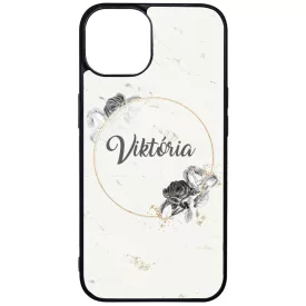 kerd a neveddel marble marvany mintas Rozsa viragos iPhone 13 tok