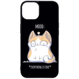 Cat Mood cicas macskas this is fine iPhone 13 tok