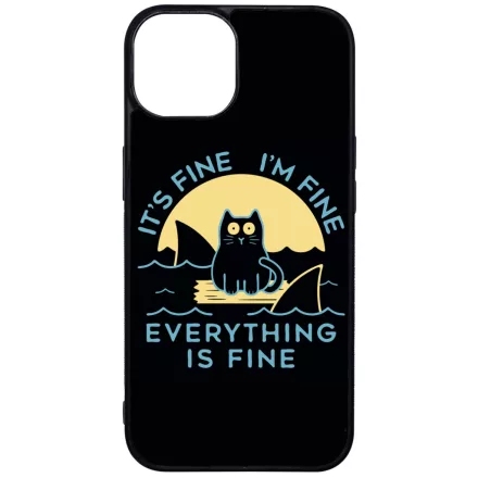 ezek csak cápák this is fine iPhone 13 tok