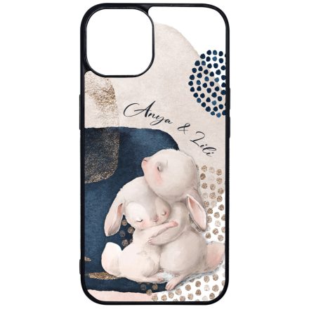 Kerd a neveddel - Cuki nyuszik - osz iPhone 13 tok