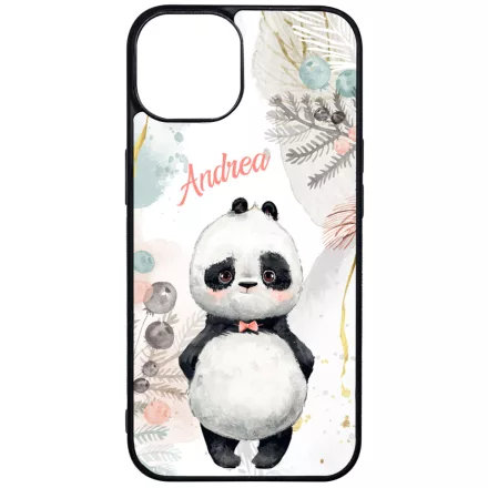 Édes kis Panda - Téli mintás iPhone 13 tok