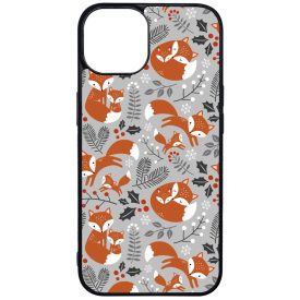 Szépséges téli róka mintás iPhone 13 tok