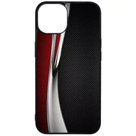 Silver Wave karbon mintás iPhone 13 tok