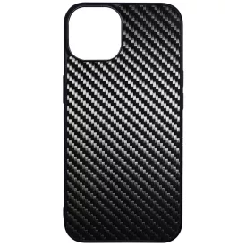 Ezüst karbon fiber mintás iPhone 13 tok