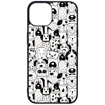 Aranyos kutya mintás iPhone 13 tok