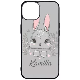 Kerd a neveddel Nyuszika iPhone 13 tok