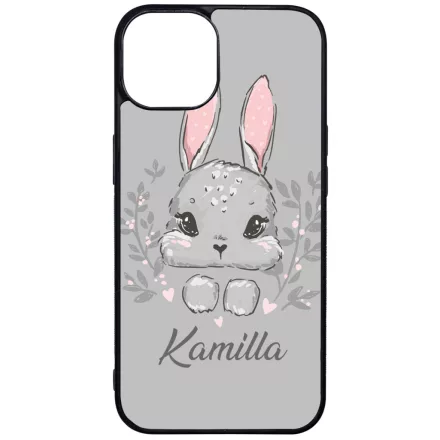 Kerd a neveddel Nyuszika iPhone 13 tok