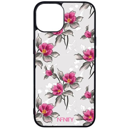 Szépséges pink virágok iPhone 13 tok