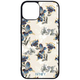 Kék és arany tavaszi virágzás Art iPhone 13 tok