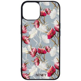 Szépséges piros tavaszi virágok iPhone 13 tok