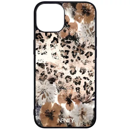 Leopárdos virágok iPhone 13 tok