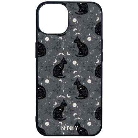 Mágikus fekete macska iPhone 13 tok