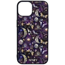 Mágikus szimbólumok - Lila iPhone 13 tok