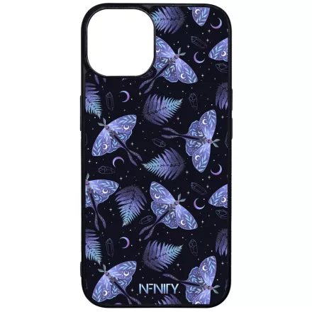 Csodaszép lila mágikus lepkék iPhone 13 tok