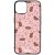 Tündéri rózsaszín virágos capybara iPhone 13 Magsafe tok