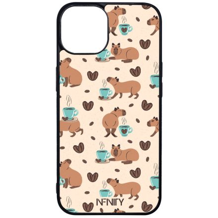 Kávés Capybara iPhone 13 tok