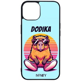 Névvel kérhető - Retro capybara iPhone 13 tok