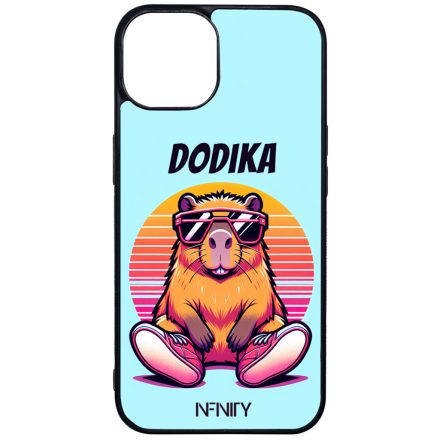 Névvel kérhető - Retro capybara iPhone 13 Magsafe tok