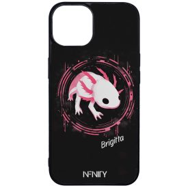 Névvel kérhető - Hacker logo Axolotl iPhone 13 tok