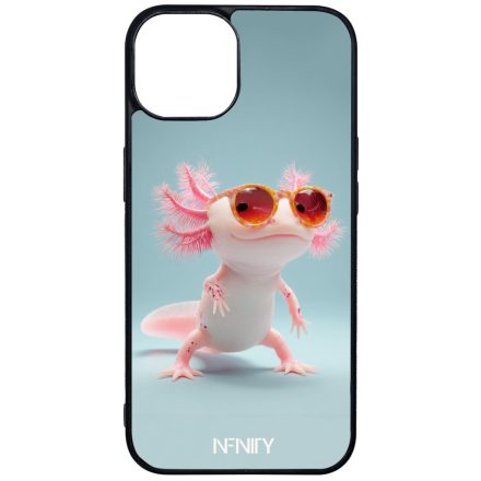 Napszemüveges Axolotl iPhone 13 tok