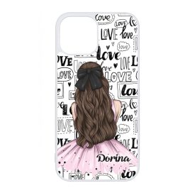 Kérd a Neveddel - LOVE Girl szerelem valentin napi iPhone 13 Mini tok