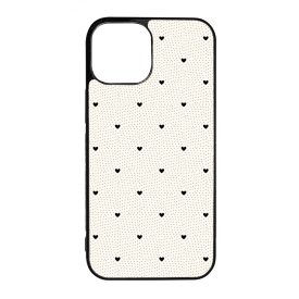 Elegáns szívecskés - CREAM - szives csajos iPhone 13 Mini tok