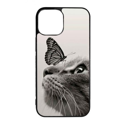 Cica és Pillangó - macskás iPhone 13 Mini tok