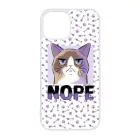 NOPE Cat Antisocial Antiszocialis Meno Trendi iPhone 13 Mini tok