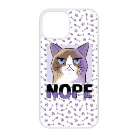 NOPE Cat Antisocial Antiszocialis Meno Trendi iPhone 13 Mini tok