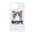 NOPE Cat Antisocial Antiszocialis Meno Trendi iPhone 13 Mini tok