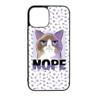 NOPE Cat Antisocial Antiszocialis Meno Trendi iPhone 13 Mini tok