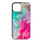 Pink gold Mixed Inks arany mintas marvanyos iPhone 13 Mini tok