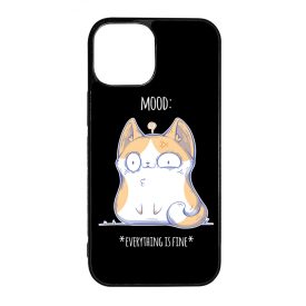 Cat Mood cicas macskas this is fine iPhone 13 Mini tok