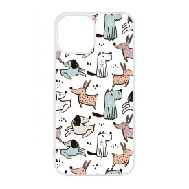 Tündéri rajzolt kutya mintás iPhone 13 Mini tok