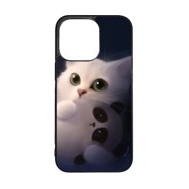 cica cicás macska macskás panda pandás iPhone 13 Pro tok