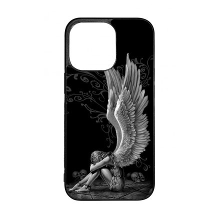 angyal angyalos fekete bukott iPhone 13 Pro tok
