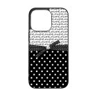 szerelem love fekete fehér pöttyös iPhone 13 Pro tok