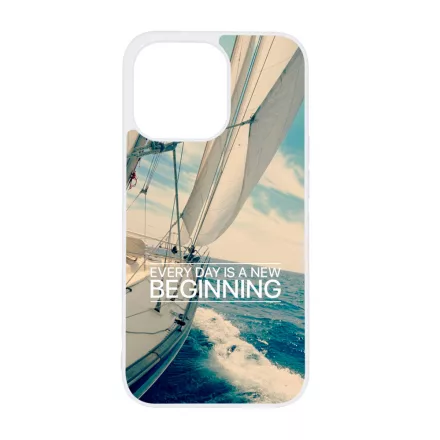 Minden nap egy új kezdet vitorlás tenger nyár iPhone 13 Pro tok
