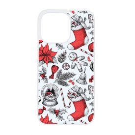 téli karácsonyi mintás textúra iPhone 13 Pro tok