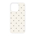 Elegáns szívecskés - CREAM - szives csajos iPhone 13 Pro tok